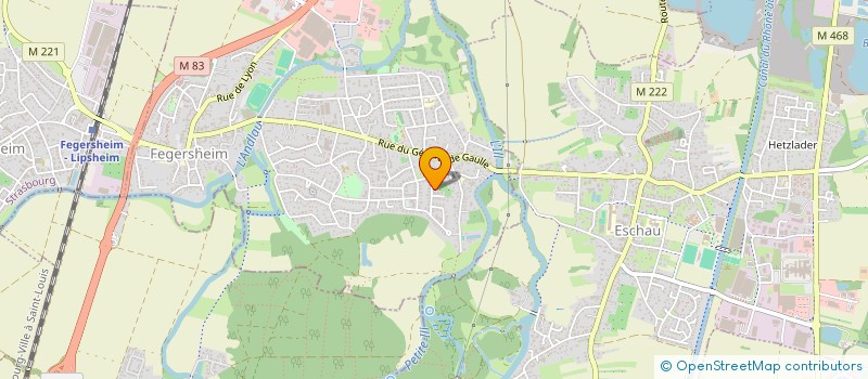 localisation de l'entreprise CAP2J  FEGERSHEIM