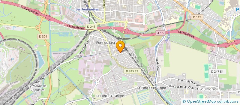 localisation de l'entreprise CAP3  CALAIS