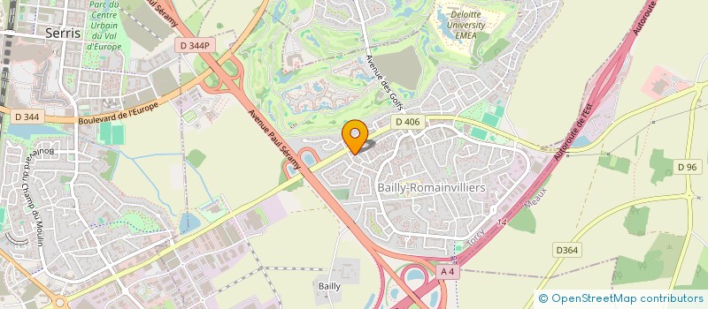 localisation de l'entreprise CAP4  BAILLY-ROMAINVILLIERS