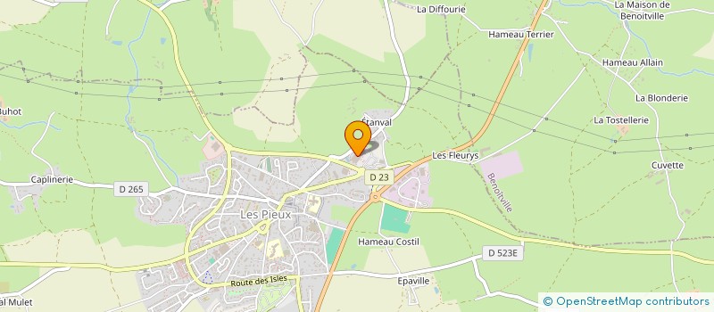 localisation de l'entreprise CAP40  LES PIEUX