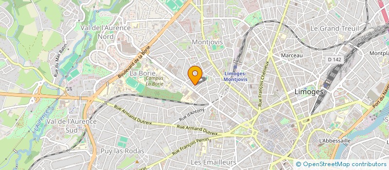 localisation de l'entreprise CAP42 à LIMOGES