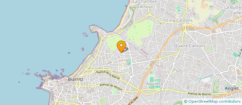 localisation de l'entreprise CAP64 à BIARRITZ