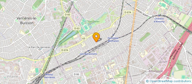 localisation de l'entreprise CAP92 à ANTONY