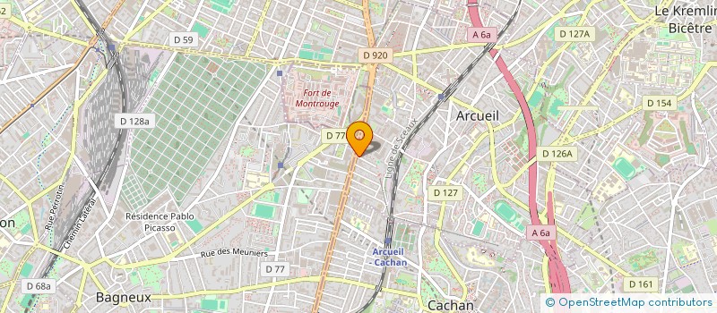 localisation de l'entreprise CAPA à ARCUEIL