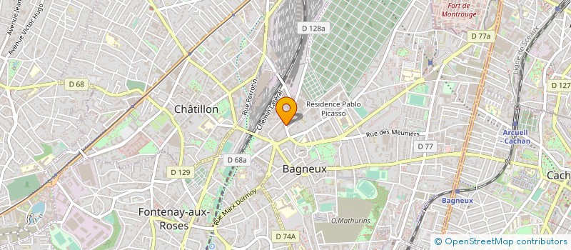 localisation de l'entreprise CAPA AUTOMOBILES  BAGNEUX