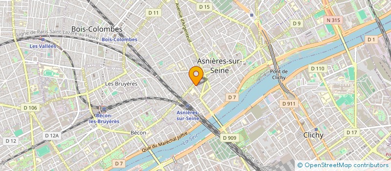 localisation de l'entreprise CAPA B L  ASNIERES-SUR-SEINE