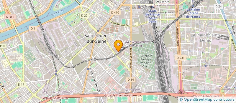 localisation de l'entreprise CAPA NETTOYAGE à SAINT-OUEN-SUR-SEINE