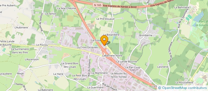 localisation de l'entreprise CAPA PEINTURE à COUERON
