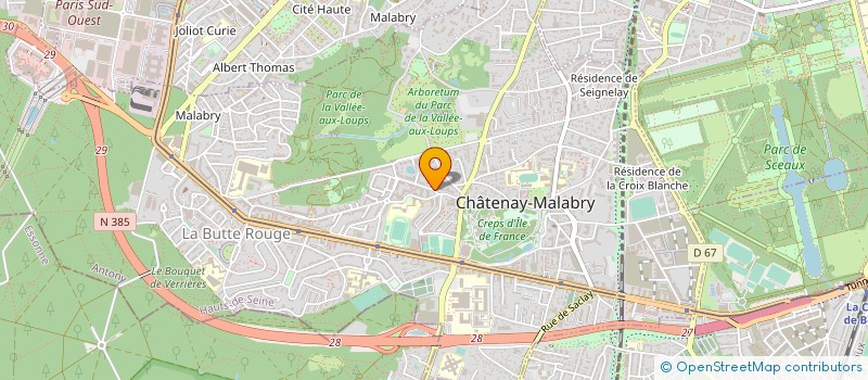 localisation de l'entreprise CAPAAB92 à CHATENAY-MALABRY