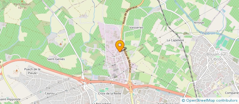 localisation de l'entreprise CAPABSYS à BEZIERS