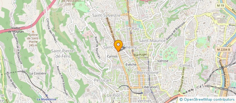 localisation de l'entreprise CAPACCI ET CIE à NICE