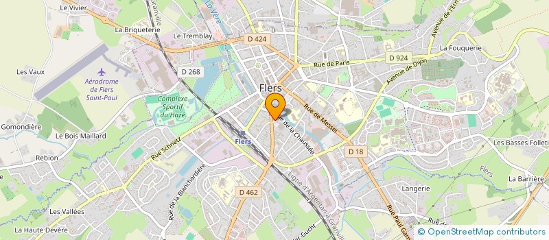 localisation de l'entreprise CAPACITE à FLERS