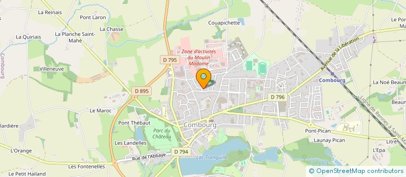 localisation de l'entreprise CAPADIAN  COMBOURG