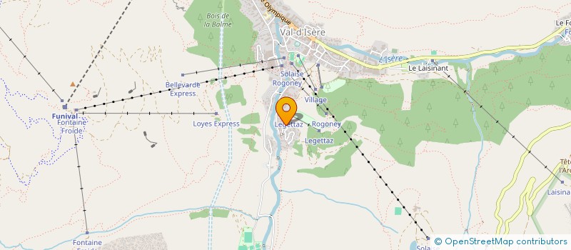 localisation de l'entreprise CAPAJ  VAL D'ISERE