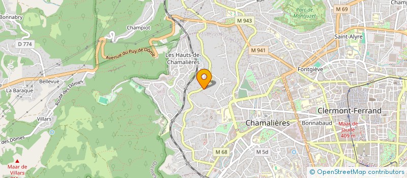 localisation de l'entreprise CAPAL  CHAMALIERES