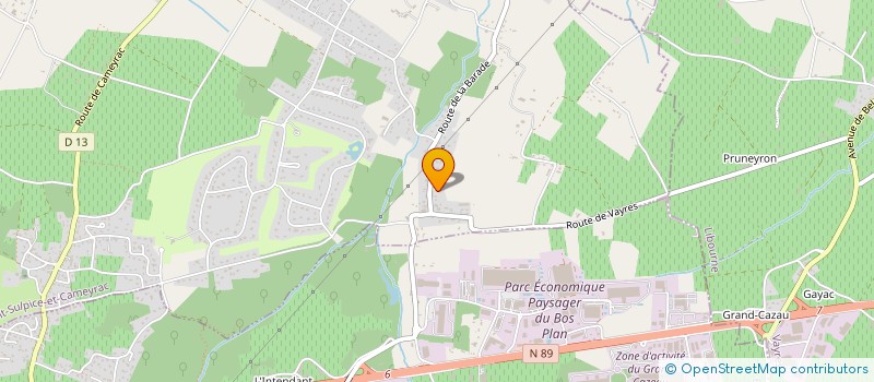 localisation de l'entreprise CAPALAU  SAINT-SULPICE-ET-CAMEYRAC