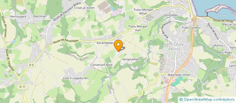 localisation de l'entreprise CAPALDI-BROUDIC à PERROS-GUIREC