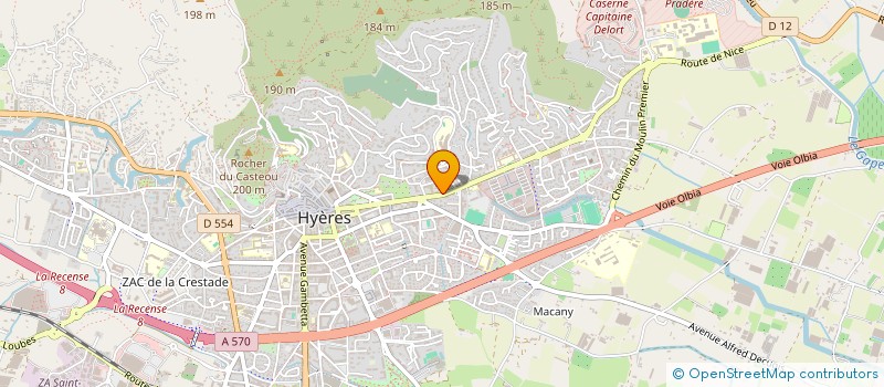 localisation de l'entreprise CAPALERO à HYERES