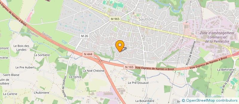 localisation de l'entreprise CAPALOUTXI  SAUTRON