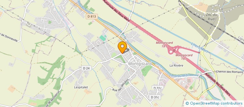 localisation de l'entreprise CAPALUD  MONTGISCARD