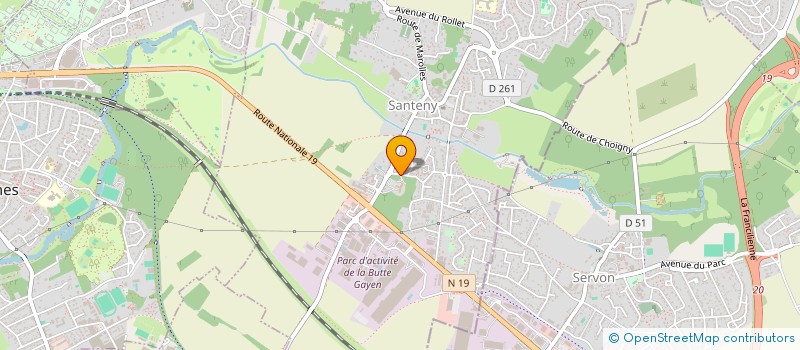 localisation de l'entreprise CAPANIM  SANTENY