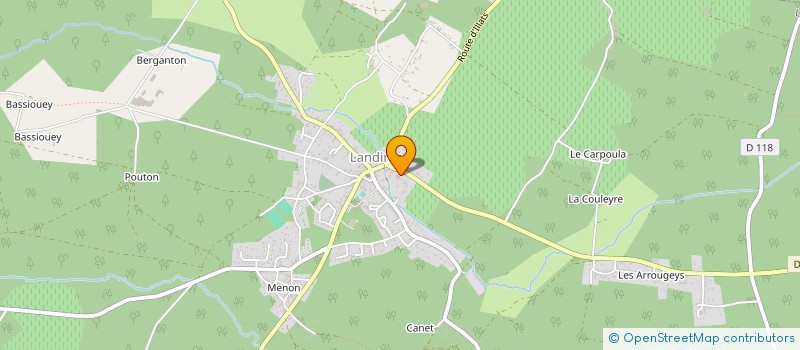 localisation de l'entreprise CAPANNA PIZZA  LANDIRAS