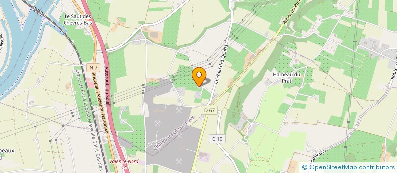 localisation de l'entreprise CAPANOVA  CHATEAUNEUF-SUR-ISERE