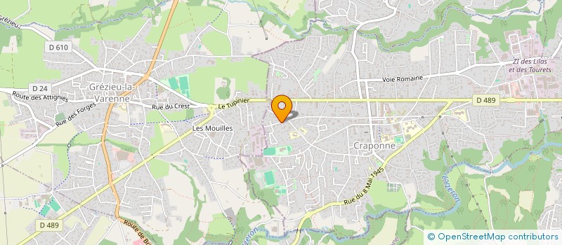 localisation de l'entreprise CAPAO  CRAPONNE