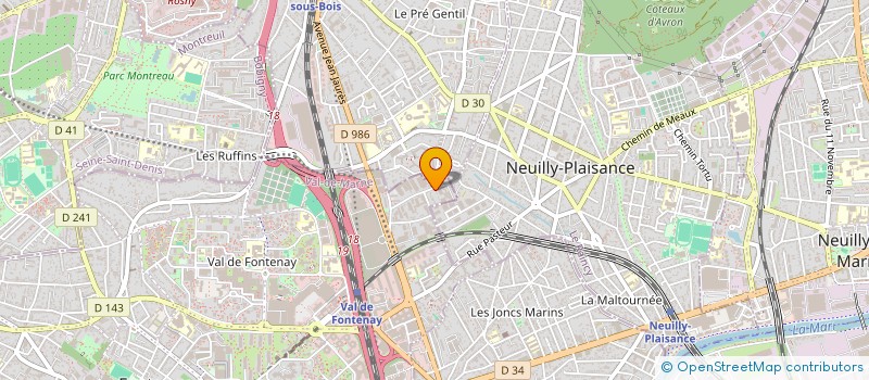 localisation de l'entreprise CAPAPRO à FONTENAY-SOUS-BOIS