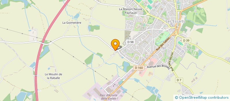 localisation de l'entreprise CAPARIS à SAINTE-FLORENCE