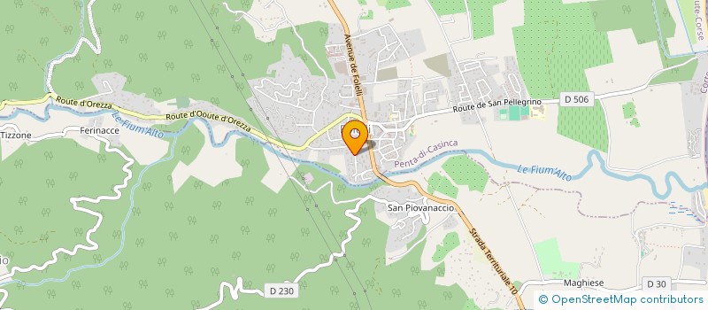 localisation de l'entreprise CAPATA PRODUCTION  PENTA-DI-CASINCA