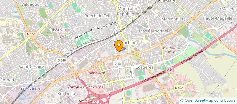 localisation de l'entreprise CAPAU  NIMES