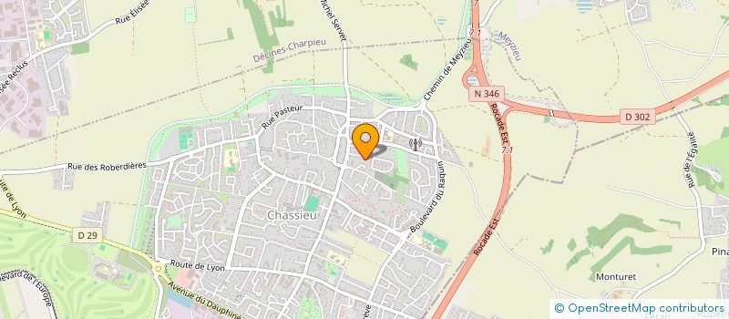 localisation de l'entreprise CAPAVINAU  CHASSIEU