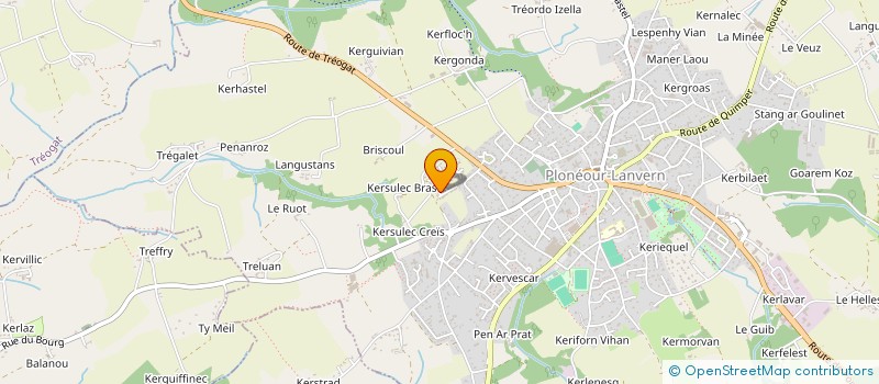 localisation de l'entreprise CAPBIGOUD  PLONEOUR-LANVERN