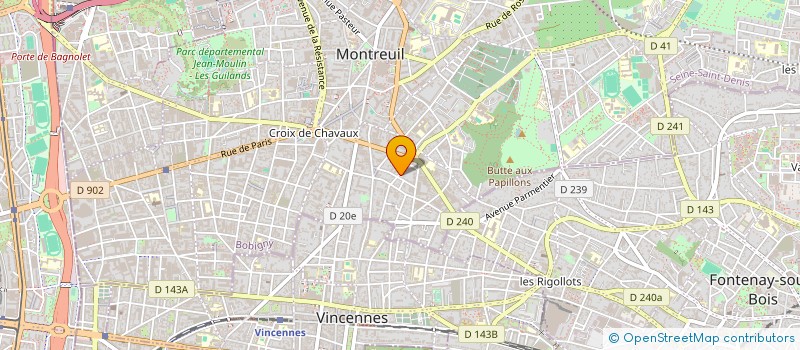 localisation de l'entreprise CAPCADENCE à MONTREUIL