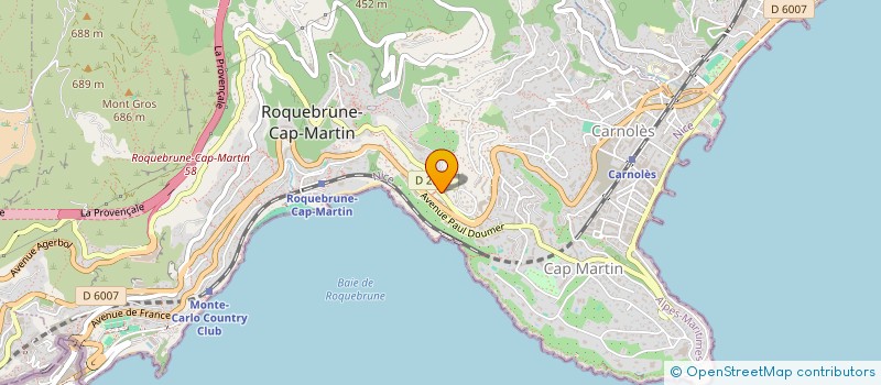 localisation de l'entreprise CAPCALA à ROQUEBRUNE-CAP-MARTIN