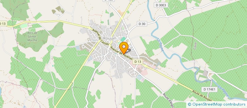 localisation de l'entreprise CAPCAROUX IMMO  ROUJAN