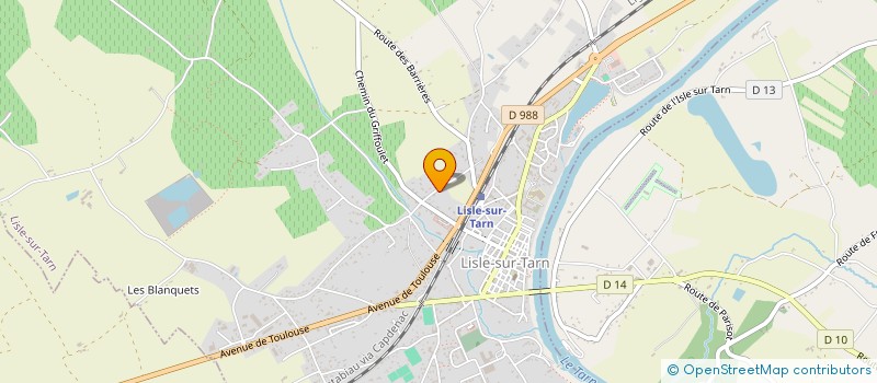 localisation de l'entreprise CAPCEROC à LISLE-SUR-TARN