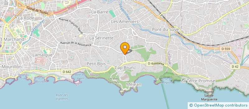 localisation de l'entreprise CAPCHANA  TOULON