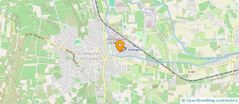 localisation de l'entreprise CAPCL  CHATEAUNEUF-DE-GADAGNE