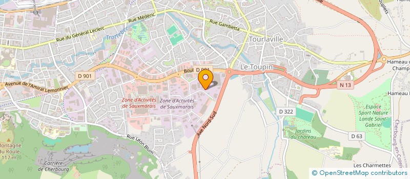 localisation de l'entreprise CAPDABER à TOURLAVILLE