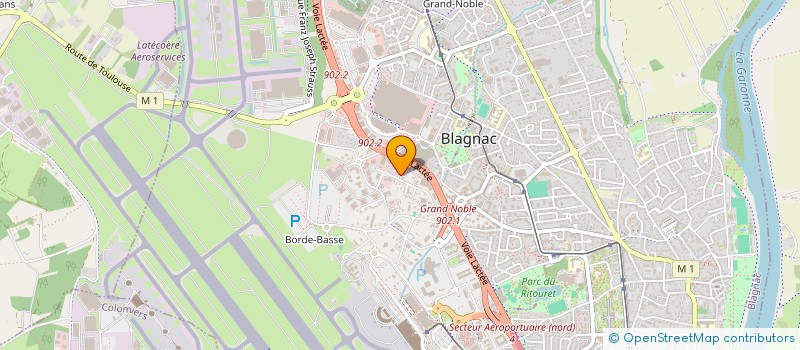 localisation de l'entreprise CAPDE INVEST  BLAGNAC