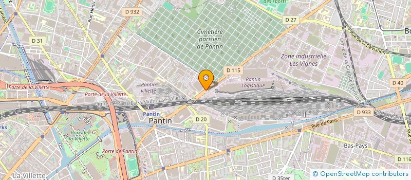 localisation de l'entreprise CAPDECO à PANTIN