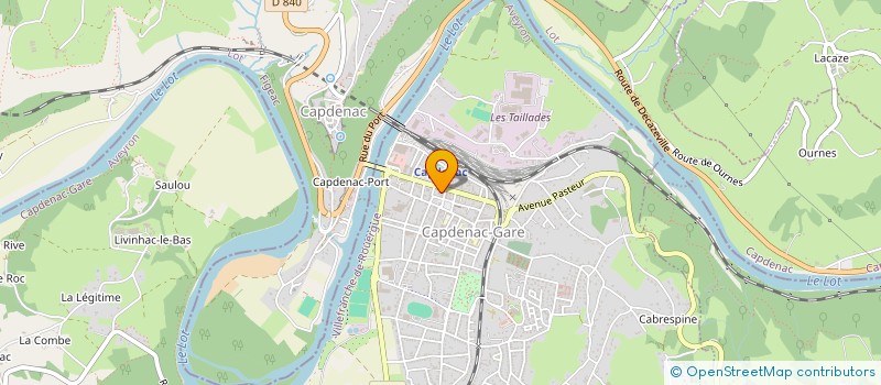 localisation de l'entreprise CAPDENAC POUR TOUS  CAPDENAC-GARE