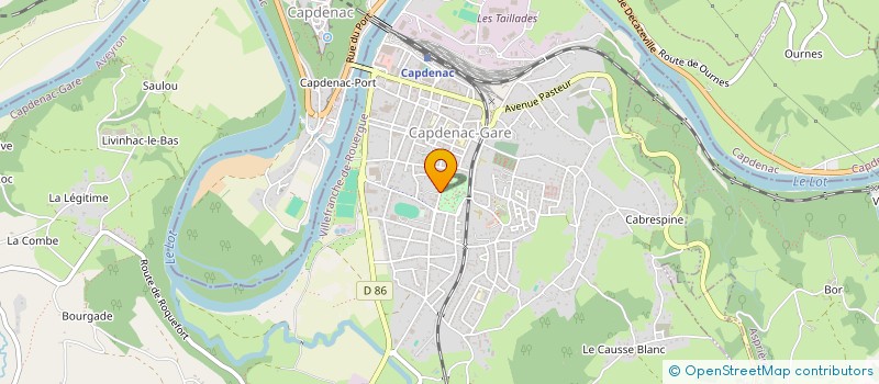 localisation de l'entreprise CAPDENAC RAILS INFORMATIQUE  CAPDENAC-GARE