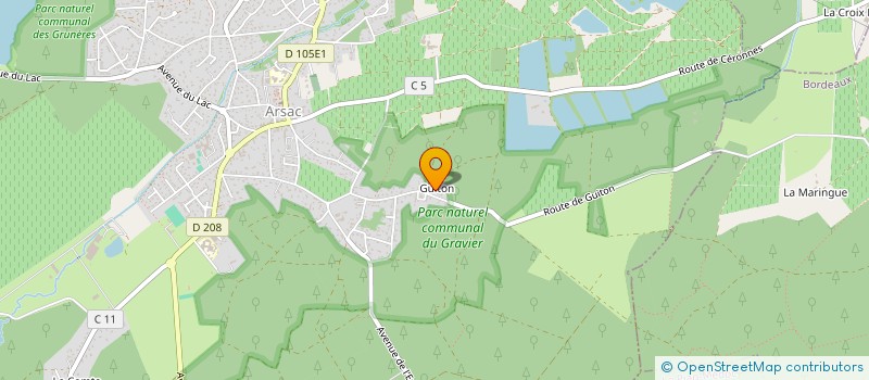 localisation de l'entreprise CAPDEROUX  ARSAC