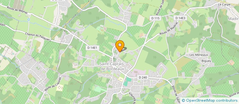 localisation de l'entreprise CAPE  SAINT-CAPRAIS-DE-BORDEAUX