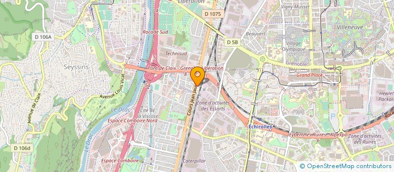 localisation de l'entreprise CAPEB ISERE à ECHIROLLES