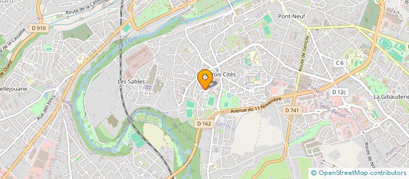 localisation de l'entreprise CAPEE à POITIERS