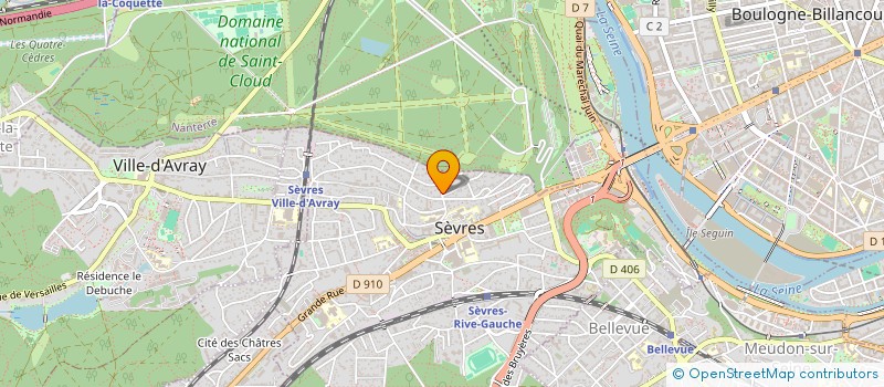 localisation de l'entreprise CAPEILLE PATRIMOINE à SEVRES